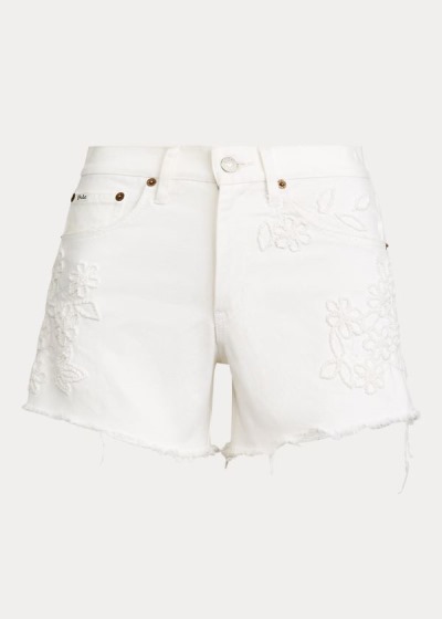 Pantalones Cortos Polo Ralph Lauren Mujer Blancos - Sophia Denim - FAMUE3297